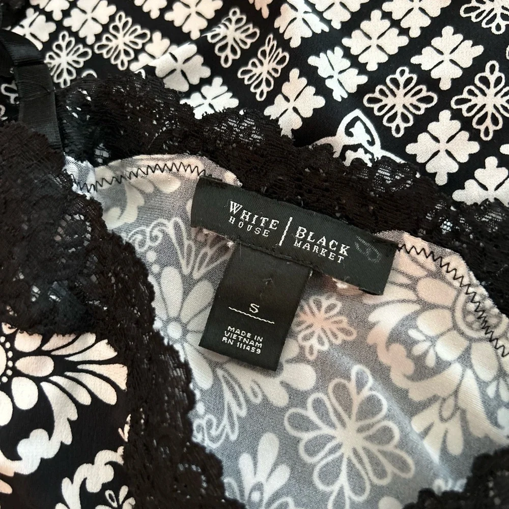 WHBM black and white Camisole Tank Small - Picture 7 of 7